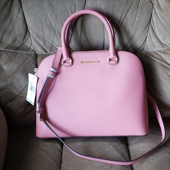 MICHAEL Michael Kors Handbags - Michael Michael Kors rose color dome satchel